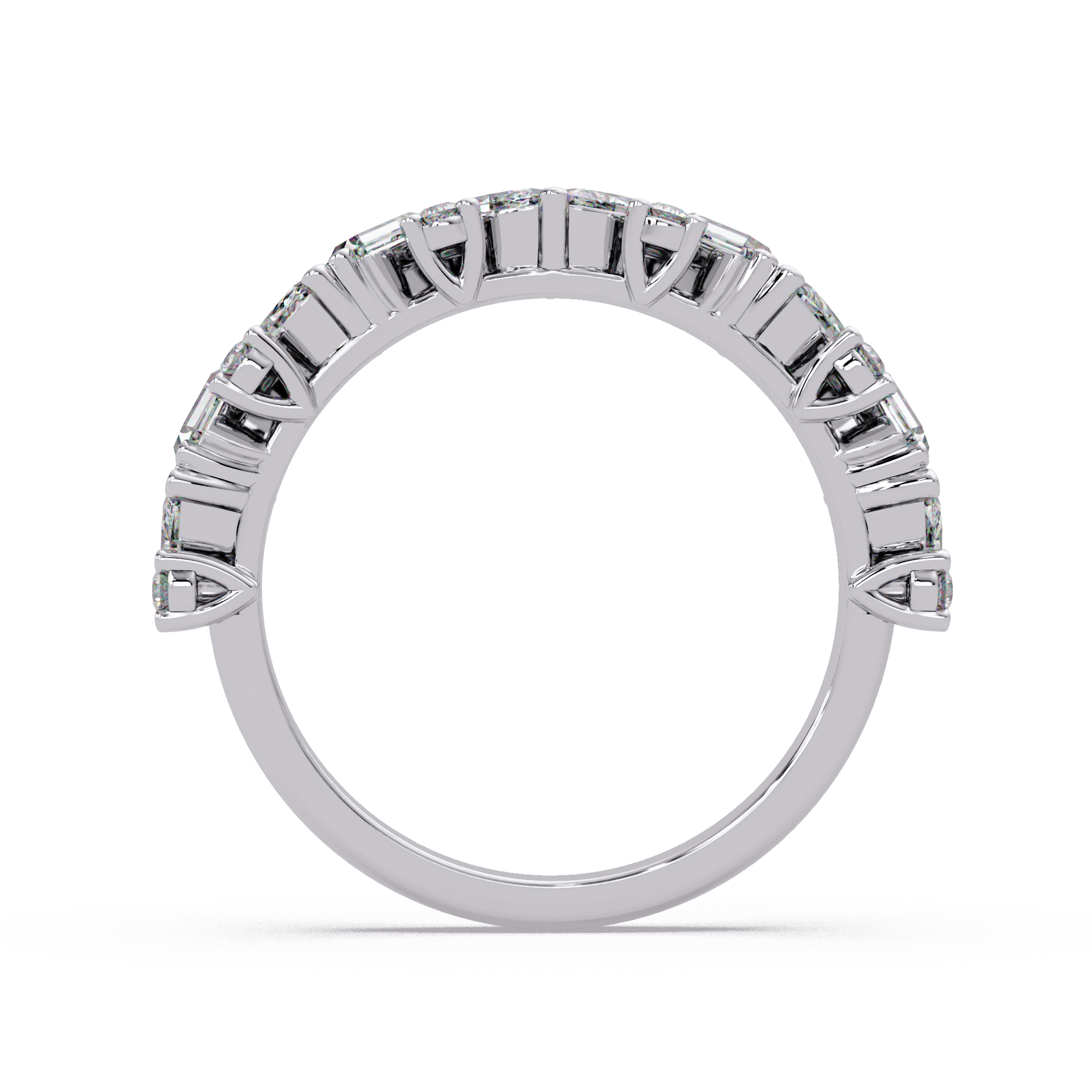 Baguette Straight, Marquise & Round Cut Diamond Ladies Ring