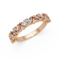 Baguette Straight, Marquise & Round Cut Diamond Ladies Ring