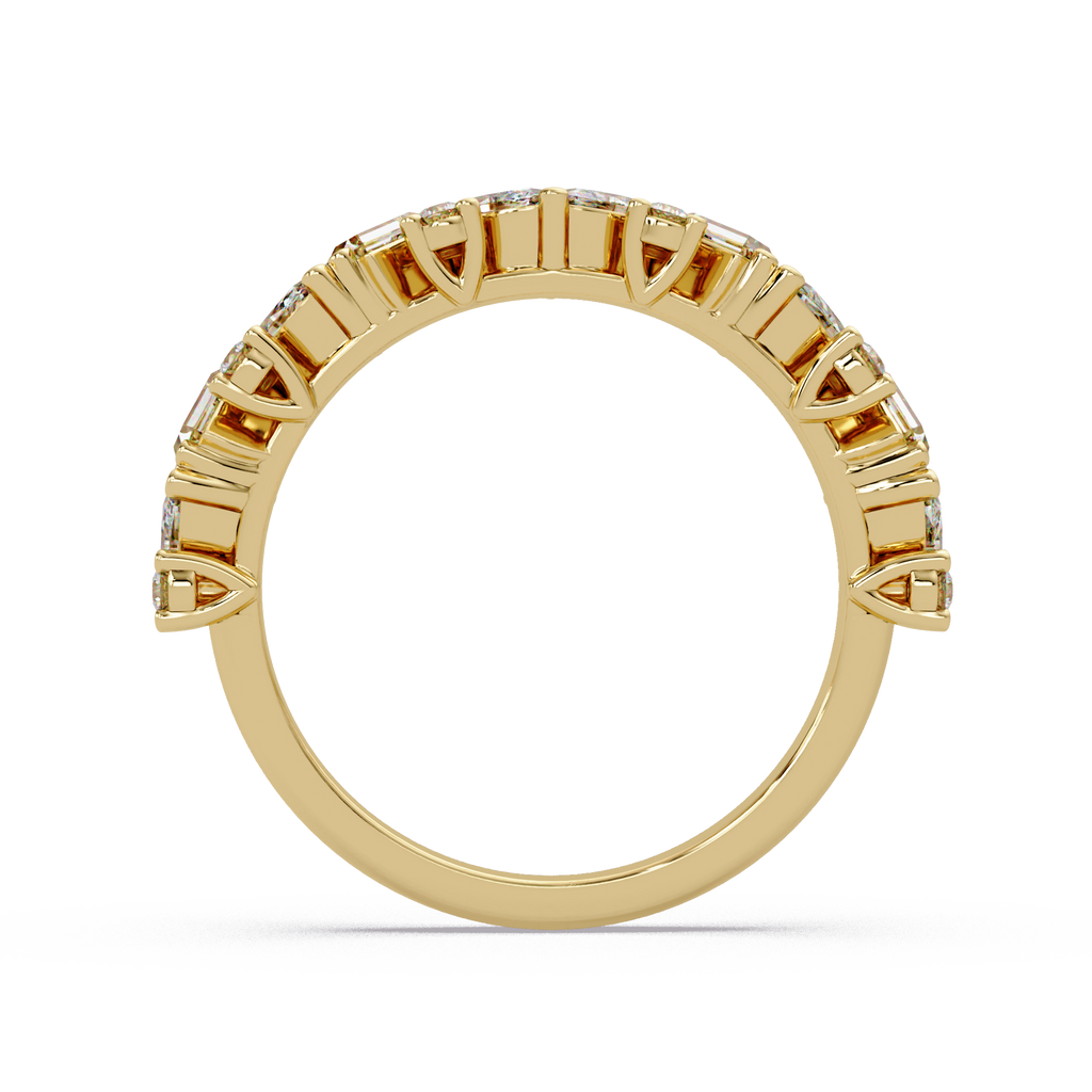 Baguette Straight, Marquise & Round Cut Diamond Ladies Ring