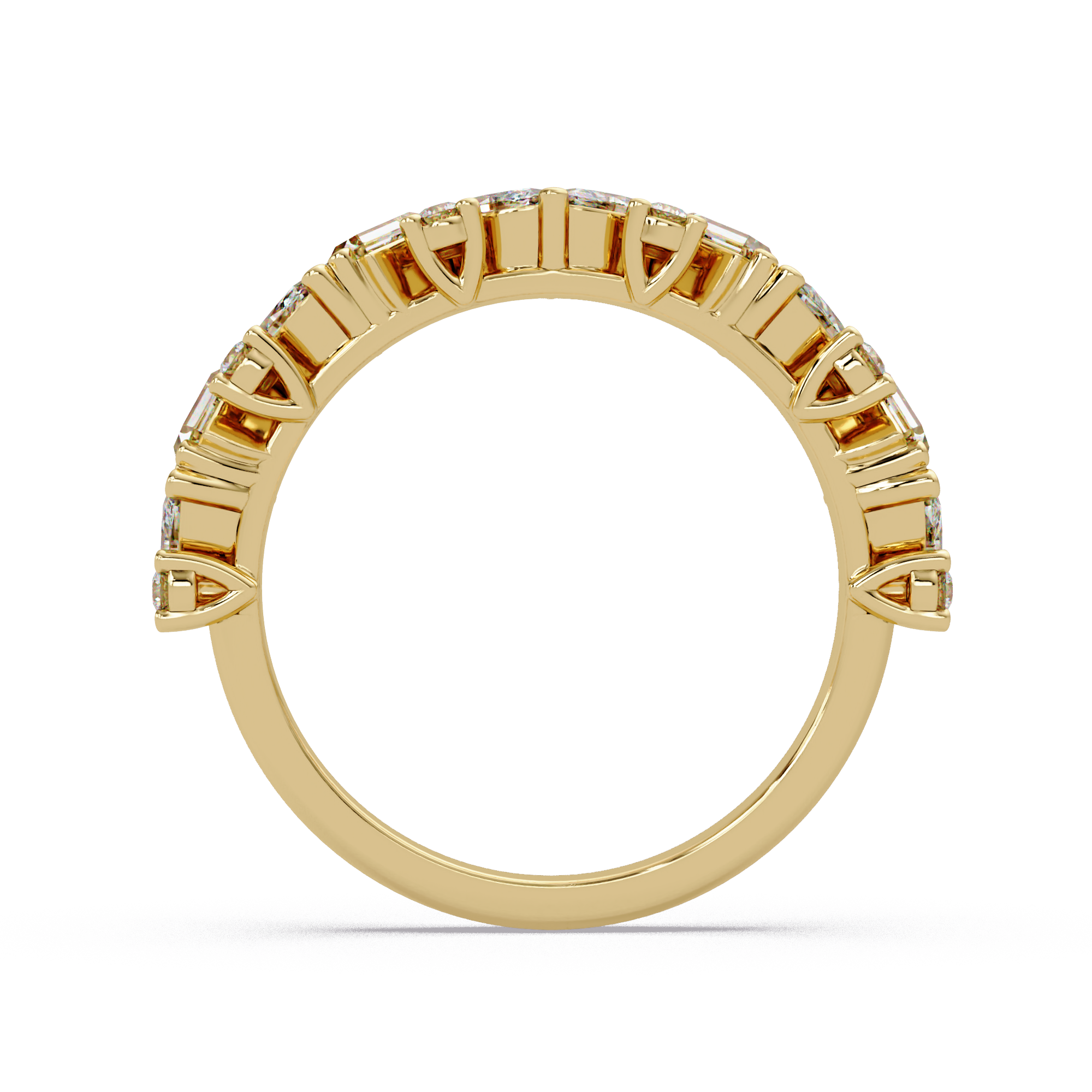 Baguette Straight, Marquise & Round Cut Diamond Ladies Ring