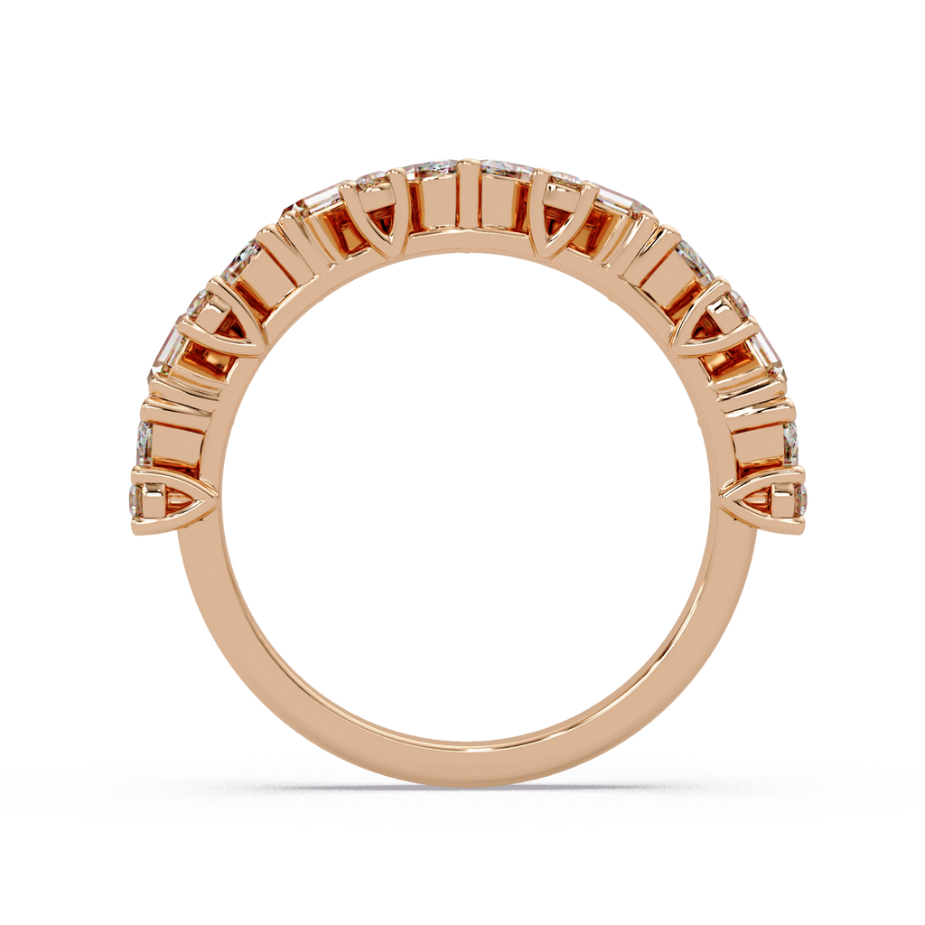 Baguette Straight, Marquise & Round Cut Diamond Ladies Ring