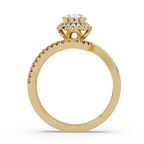 Oval & Round Cut Diamond Ladies Ring