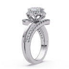 Oval & Round Cut Diamond Ladies Ring