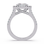 Oval & Round Cut Diamond Ladies Ring