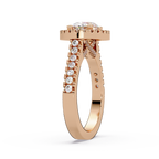 Oval & Round Cut Diamond Ladies Ring