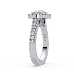 Oval & Round Cut Diamond Ladies Ring