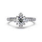 Round Cut Diamond Ladies Ring