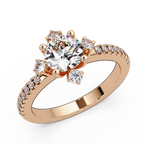 Round Cut Diamond Ladies Ring