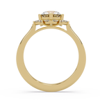 Marquise & Round Cut Diamond Ladies Ring