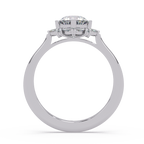 Marquise & Round Cut Diamond Ladies Ring