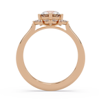 Marquise & Round Cut Diamond Ladies Ring