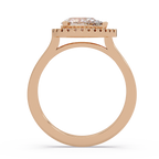 Pear & Round Cut Diamond Ladies Ring