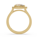 Pear & Round Cut Diamond Ladies Ring
