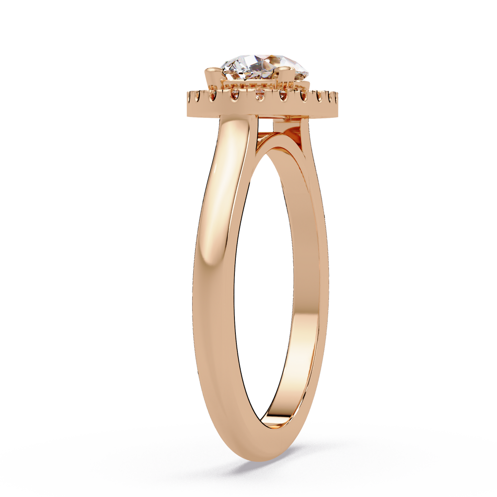 Pear & Round Cut Diamond Ladies Ring