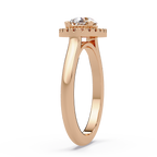 Pear & Round Cut Diamond Ladies Ring