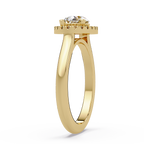 Pear & Round Cut Diamond Ladies Ring