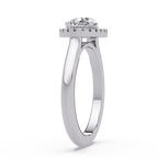 Pear & Round Cut Diamond Ladies Ring