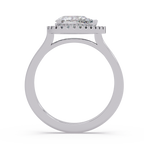 Pear & Round Cut Diamond Ladies Ring