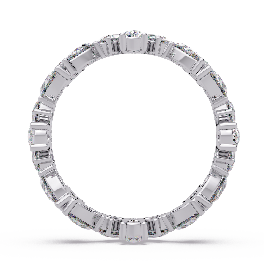 Pear Cut Diamond Eternity Band Ladies Ring