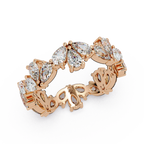 Pear Cut Diamond Eternity Band Ladies Ring