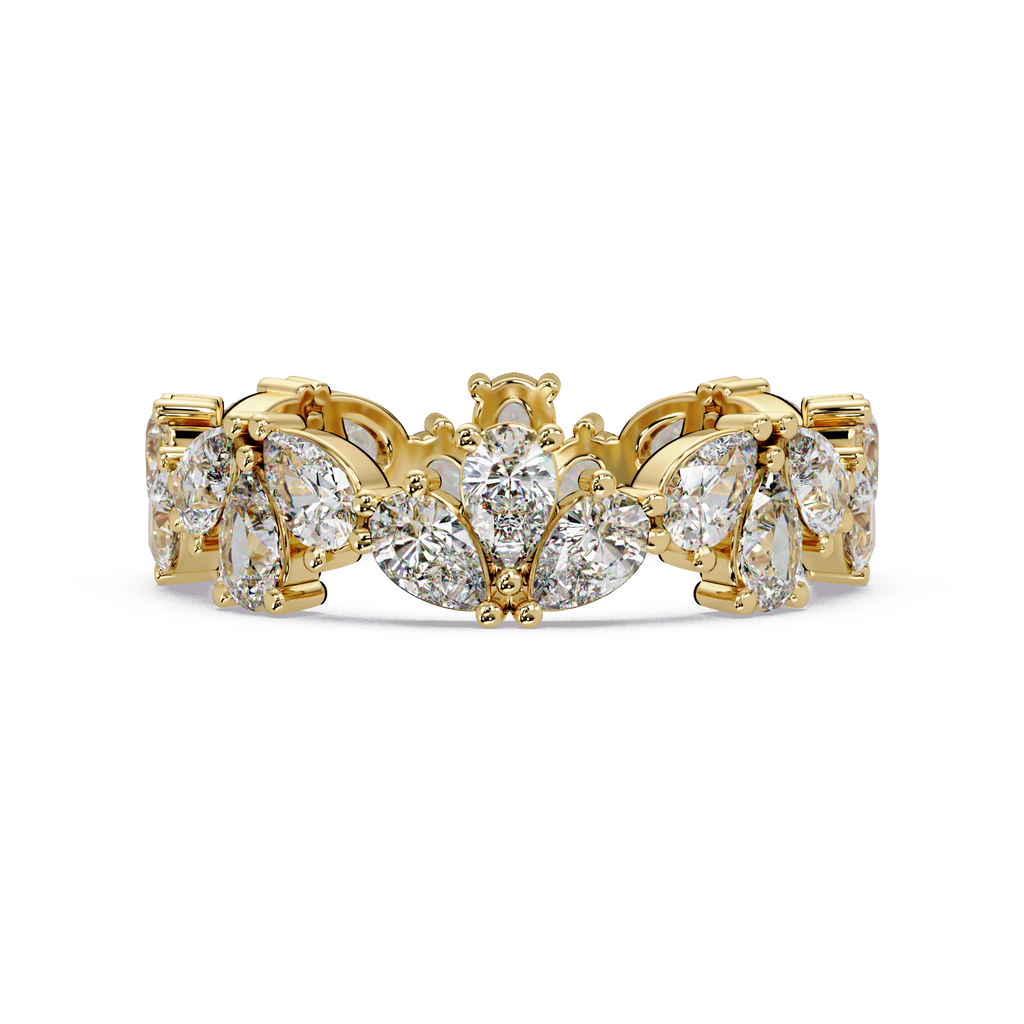 Pear Cut Diamond Eternity Band Ladies Ring