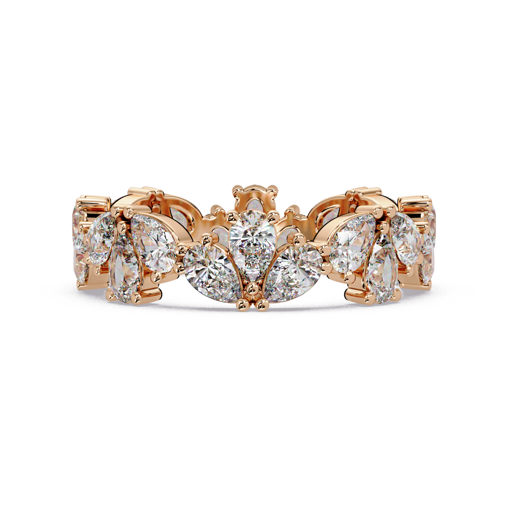 Pear Cut Diamond Eternity Band Ladies Ring
