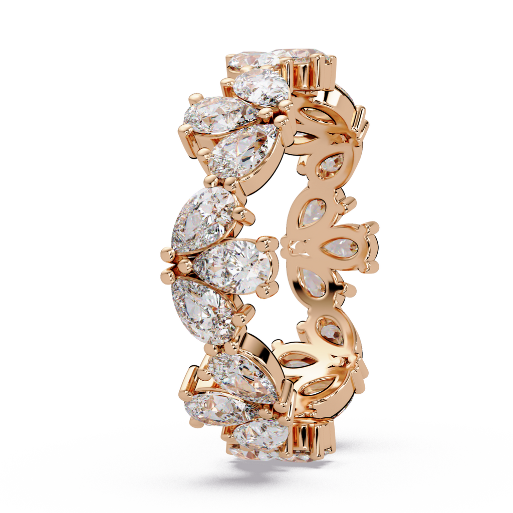 Pear Cut Diamond Eternity Band Ladies Ring