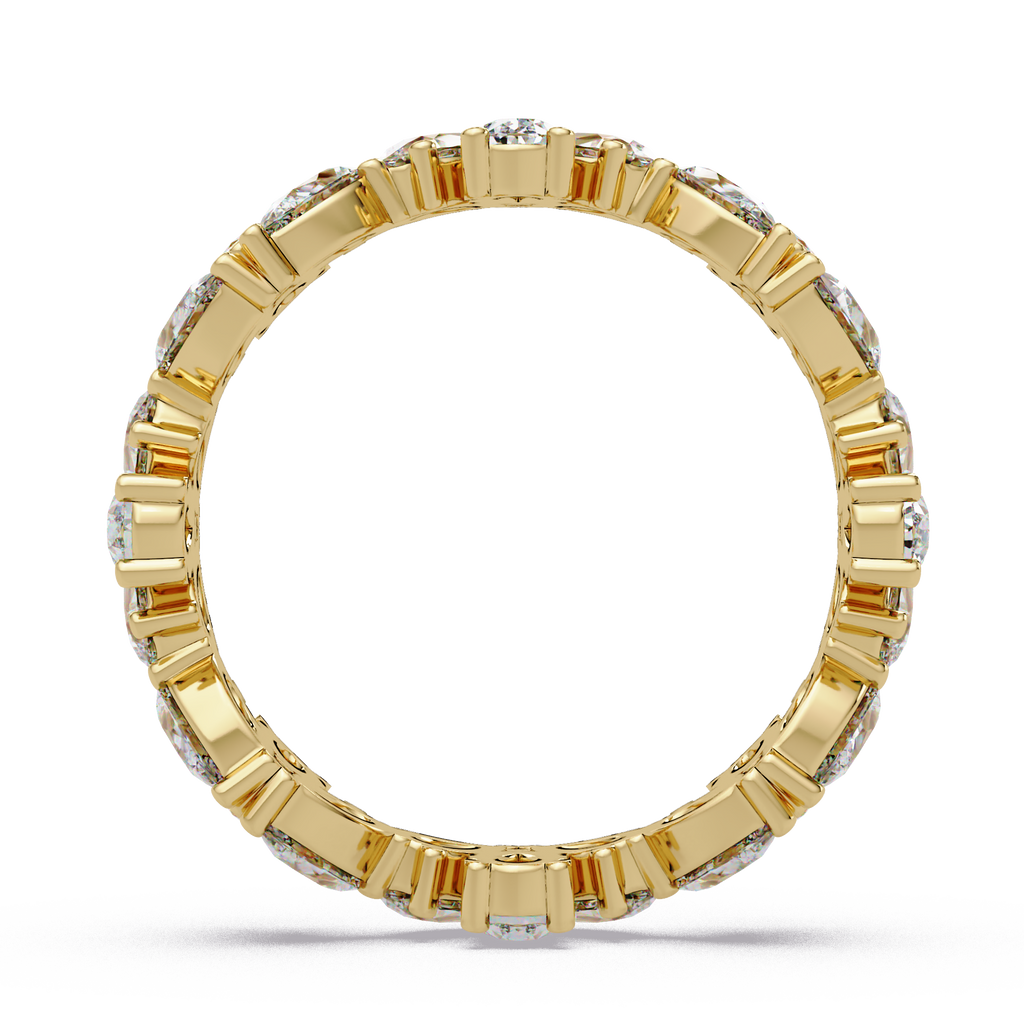 Pear Cut Diamond Eternity Band Ladies Ring