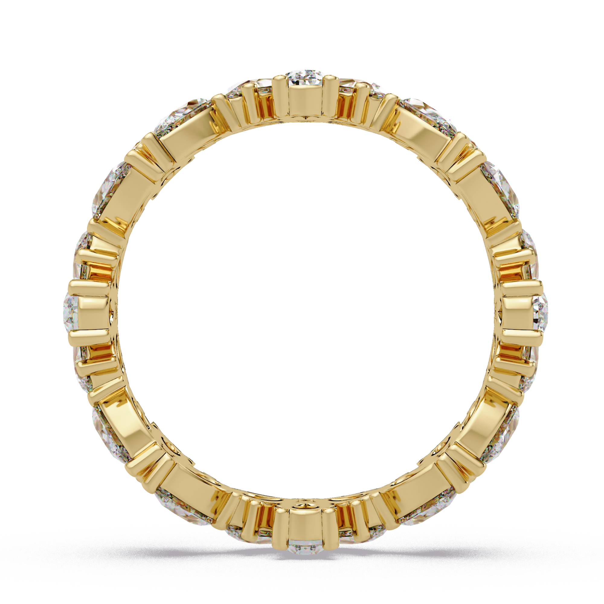 Pear Cut Diamond Eternity Band Ladies Ring