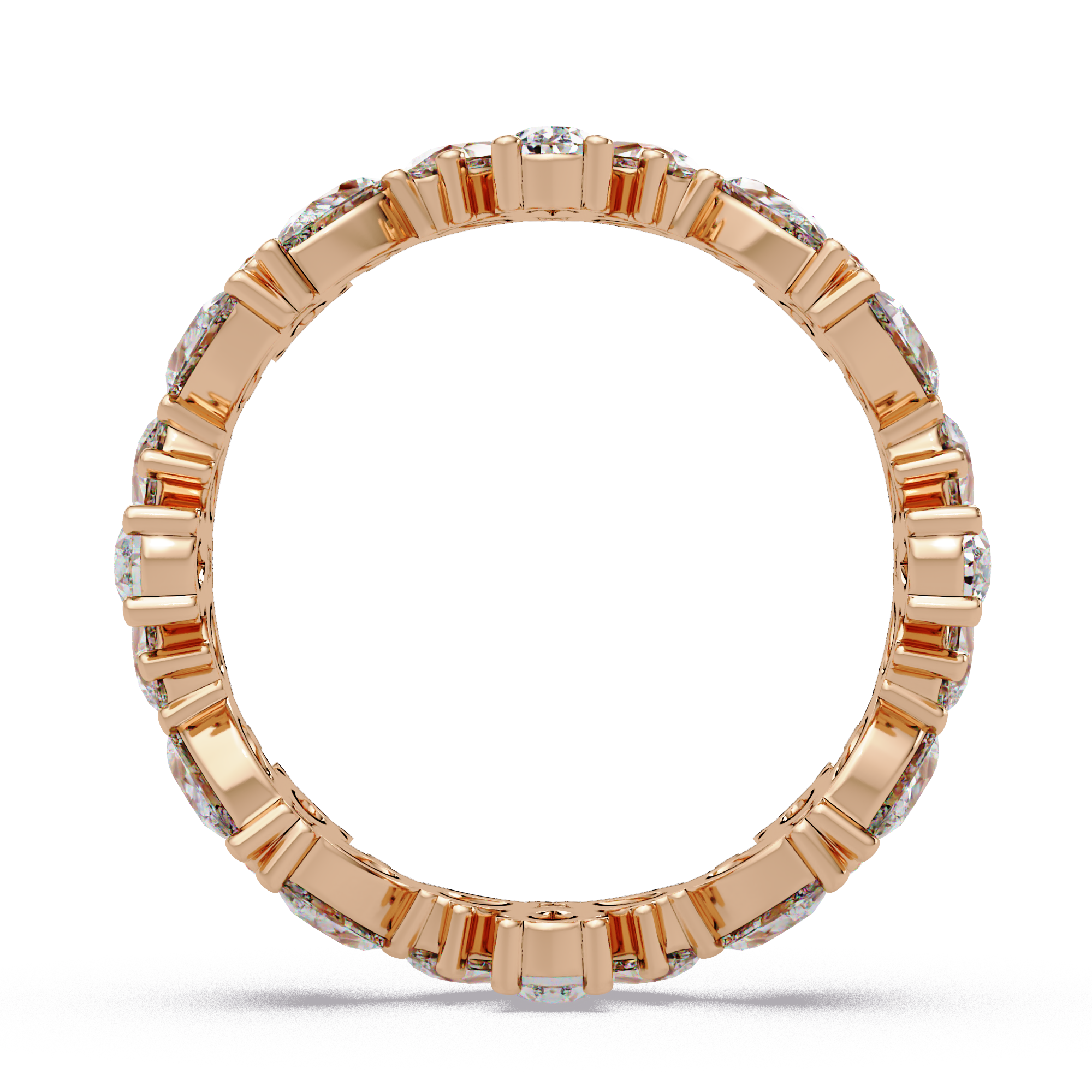 Pear Cut Diamond Eternity Band Ladies Ring