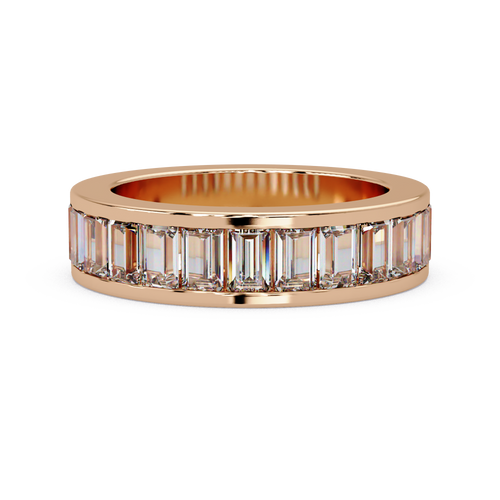 Baguette Straight Cut Diamond Ladies Ring