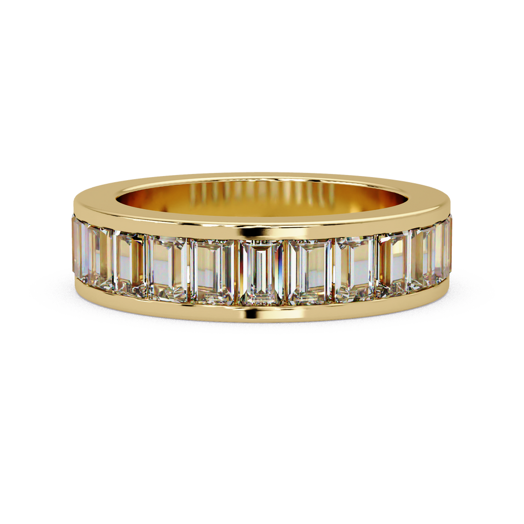 Baguette Straight Cut Diamond Ladies Ring