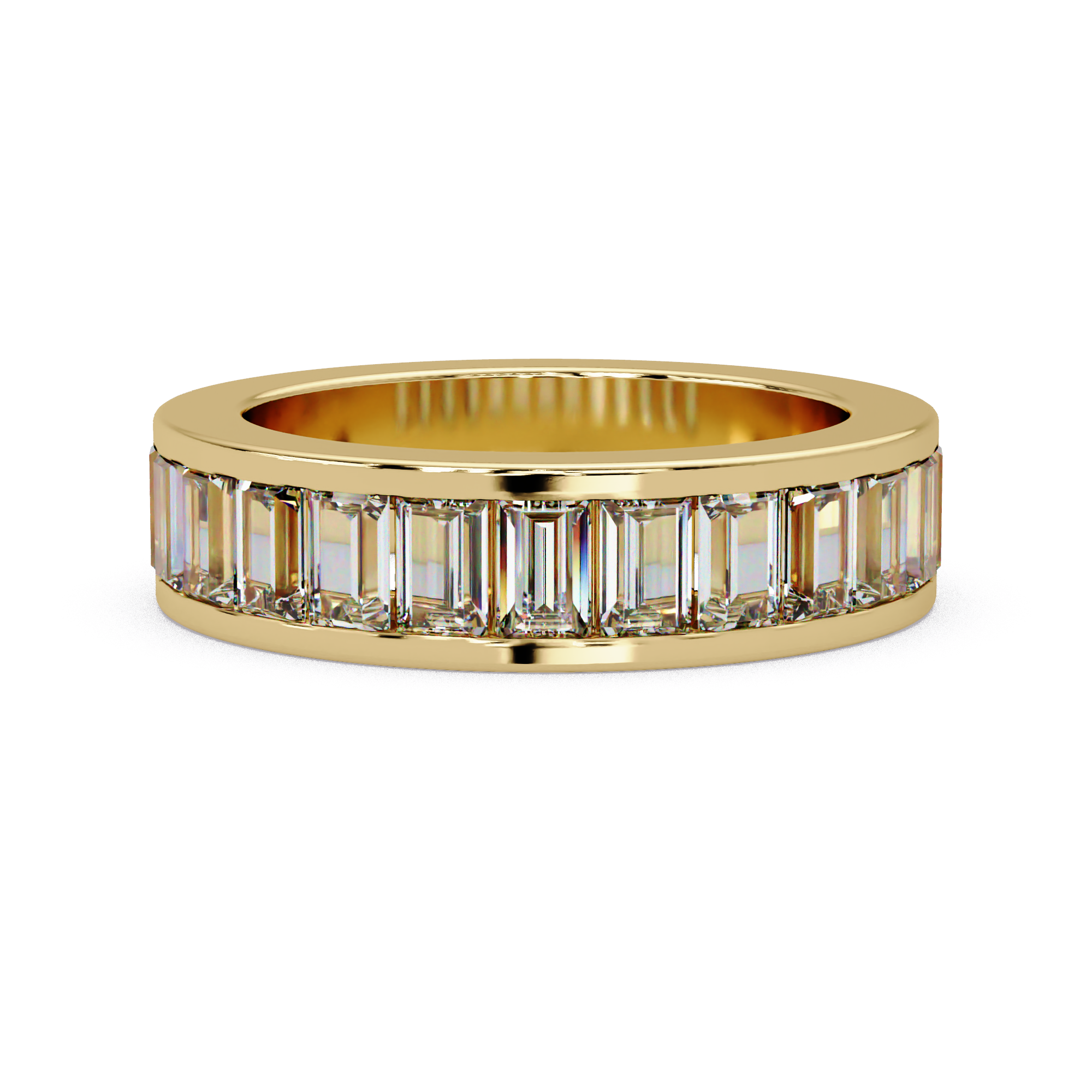 Baguette Straight Cut Diamond Ladies Ring