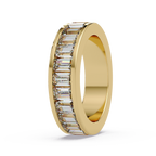 Baguette Straight Cut Diamond Ladies Ring