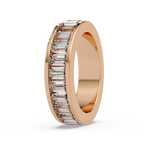 Baguette Straight Cut Diamond Ladies Ring