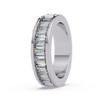 Baguette Straight Cut Diamond Ladies Ring