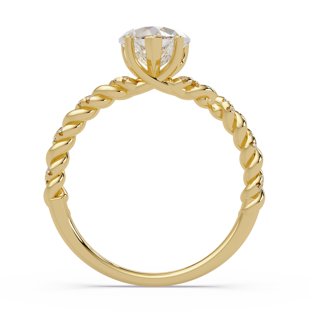 Heart & Round Cut Diamond Ladies Ring