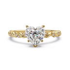 Heart & Round Cut Diamond Ladies Ring