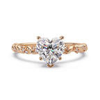 Heart & Round Cut Diamond Ladies Ring