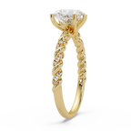Heart & Round Cut Diamond Ladies Ring
