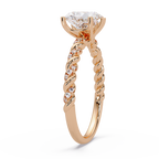 Heart & Round Cut Diamond Ladies Ring