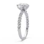 Heart & Round Cut Diamond Ladies Ring