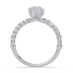 Heart & Round Cut Diamond Ladies Ring