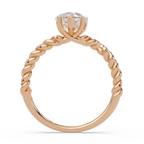 Heart & Round Cut Diamond Ladies Ring