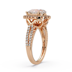Pear & Round Cut Diamond Ladies Ring
