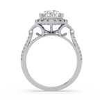 Pear & Round Cut Diamond Ladies Ring
