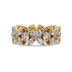 Marquise & Round Cut Diamond Ladies Ring