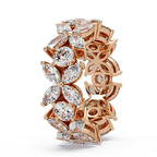 Marquise & Round Cut Diamond Ladies Ring