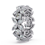 Marquise & Round Cut Diamond Ladies Ring
