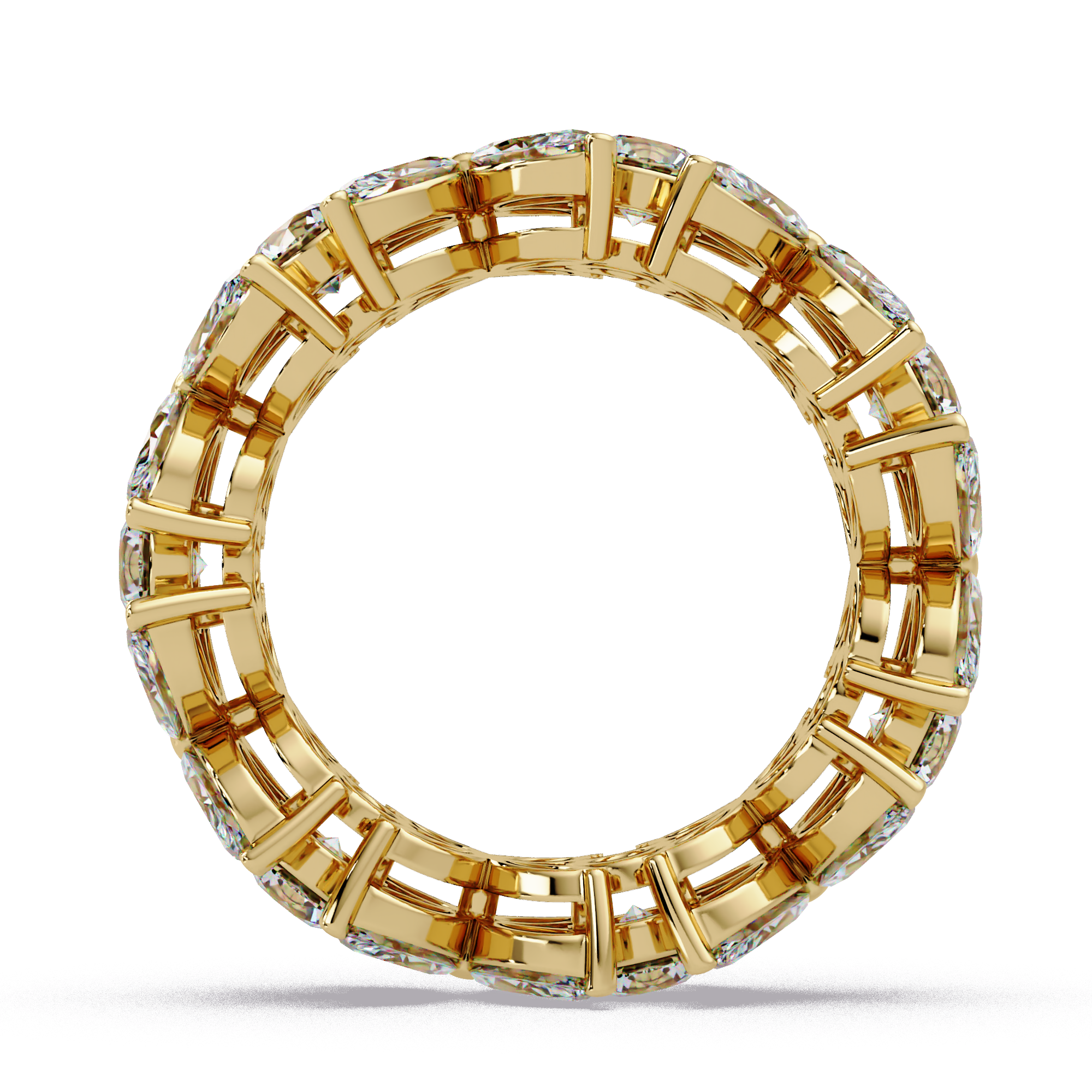Marquise & Round Cut Diamond Ladies Ring
